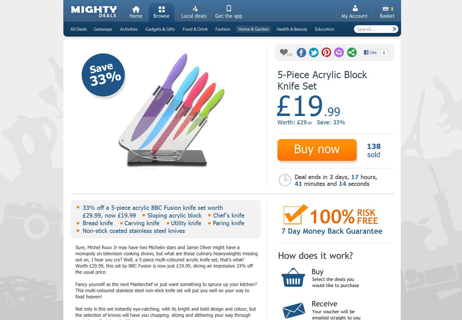 Mighty Deals product page