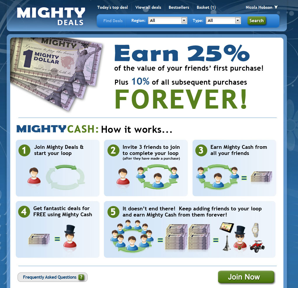 Mighty Deals Mighty Cash